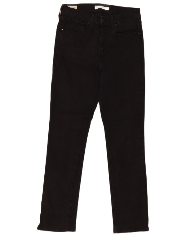 Jeans dritti a vita alta Levi's 724 da donna W30 L29 cotone nero