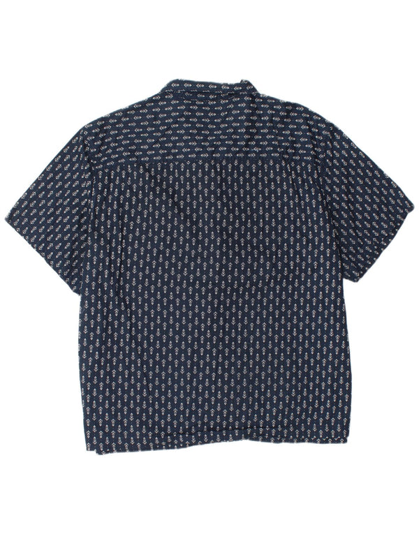 Camicia Lee da uomo a maniche corte vestibilità comoda 2XL cotone floreale blu navy