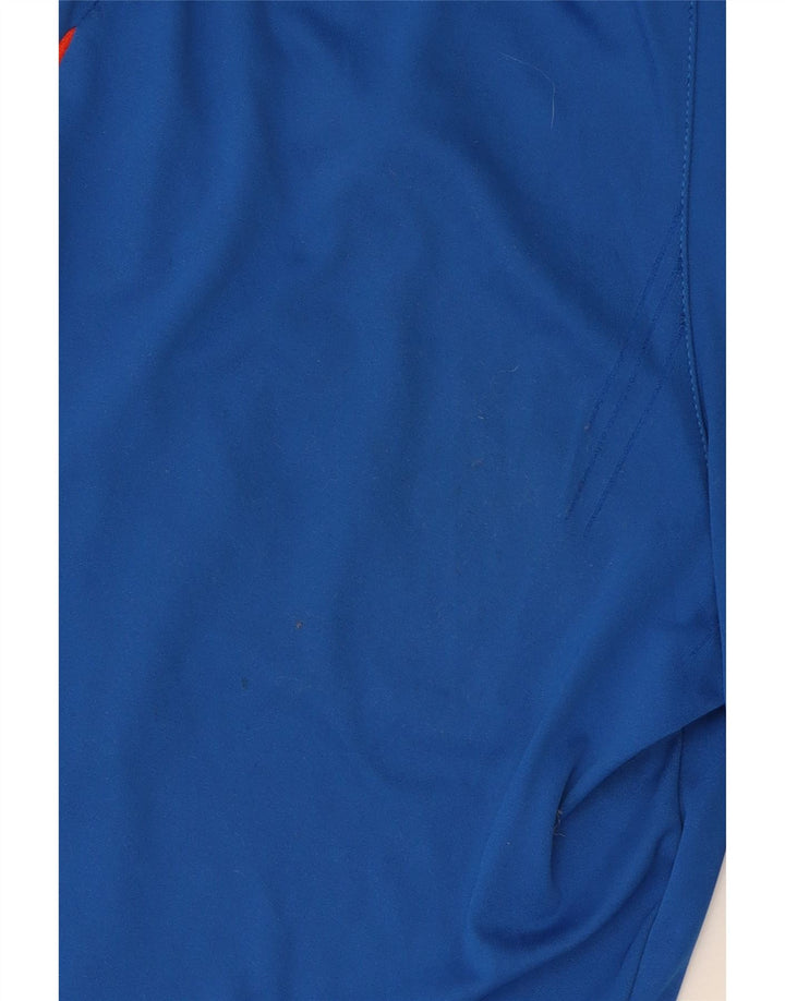 Pantaloncini sportivi Adidas Climalite da ragazzo 9-10 anni in poliestere blu