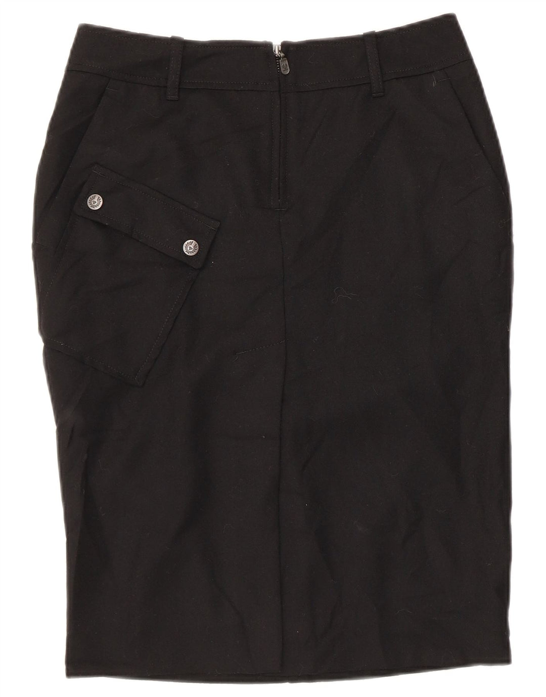 Gonna a tubino grafica da donna Belstaff IT 44 media W30 lana nera