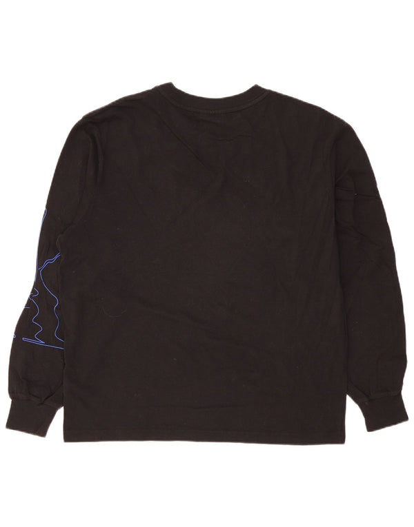 T-shirt grafica oversize da uomo a maniche lunghe Calvin Klein Top XS in cotone nero