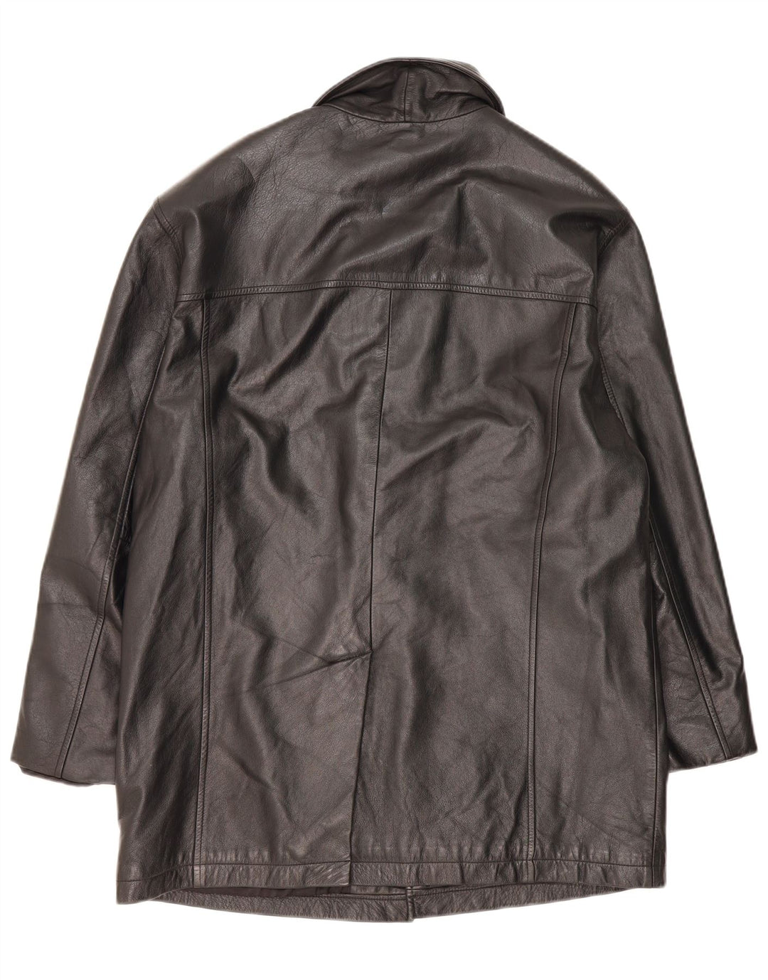 Cappotto in pelle da uomo Orfatti IT 52 XL Pelle nera