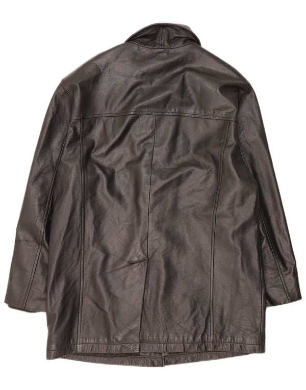 Cappotto in pelle da uomo Orfatti IT 52 XL Pelle nera