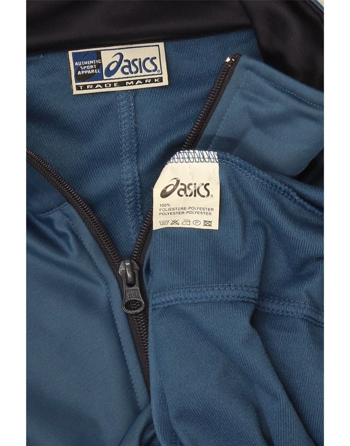 Giacca da ginnastica da uomo Asics, grande, in poliestere blu