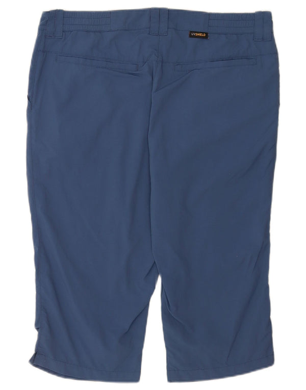 Pantaloncini chino da donna Jack Wolfskin UK 12 Medium W32 Blu Poliammide