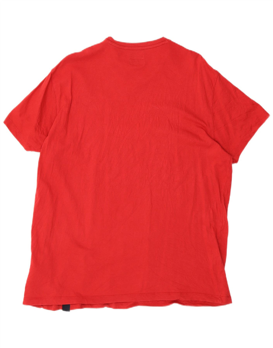 ARMANI JEANS T-shirt da donna vestibilità regolare UK 22 3XL Rosso Cotone