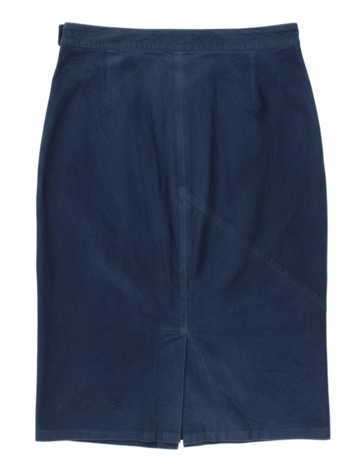 Set gonna 2 pezzi in pelle scamosciata da donna Robrik IT 44 medio W30 pelle blu navy