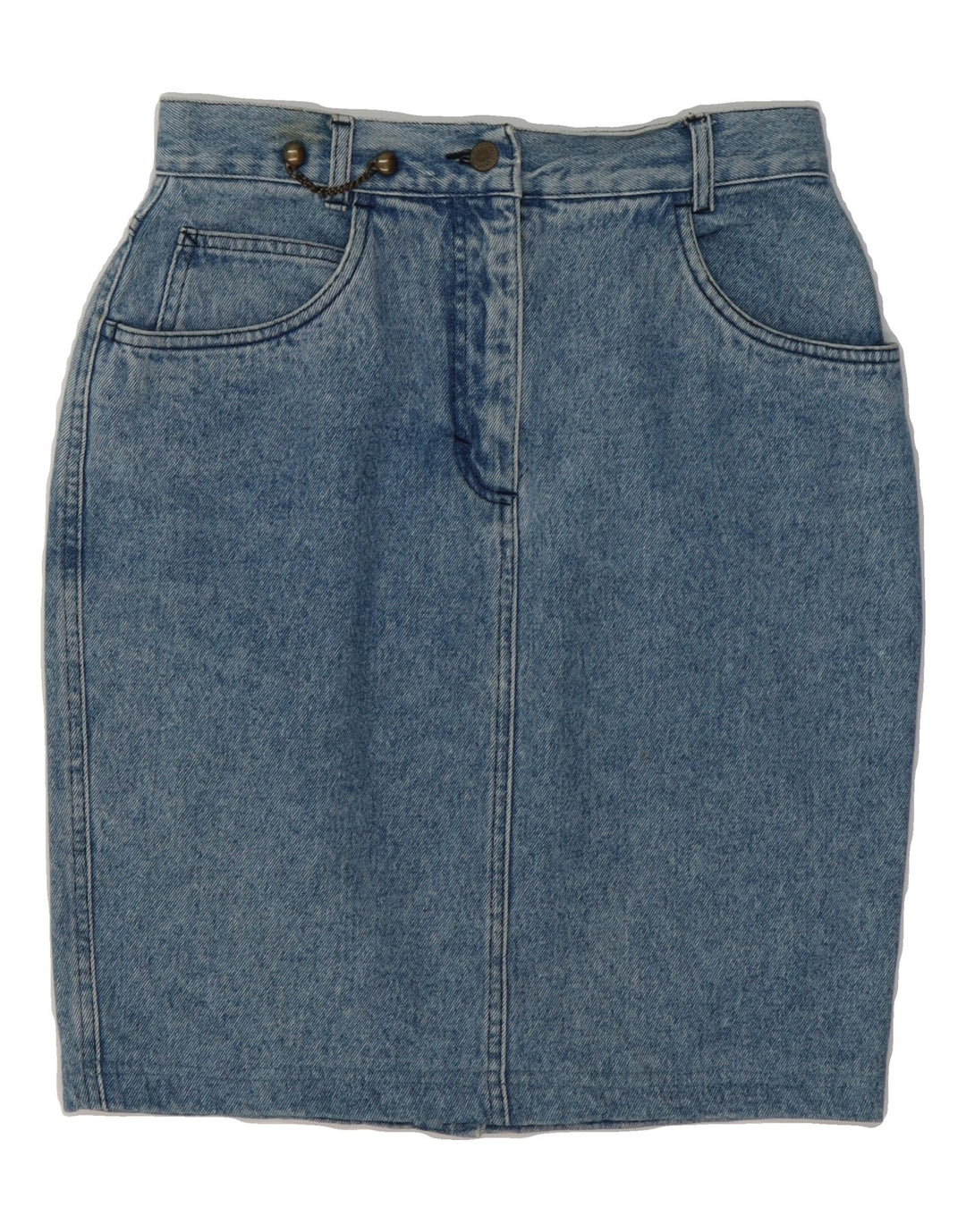 PRISMA Womens Denim Skirt UK 14 Medium W28  Blue Cotton Vintage Prisma and Second-Hand Prisma from Messina Hembry 