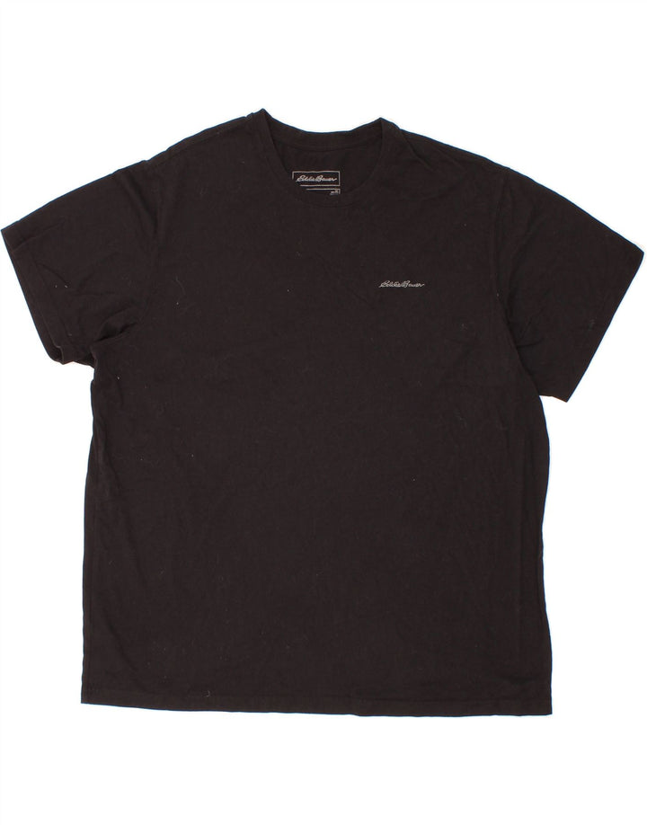 EDDIE BAUER Mens T-Shirt Top XL Black Cotton Vintage Eddie Bauer and Second-Hand Eddie Bauer from Messina Hembry 