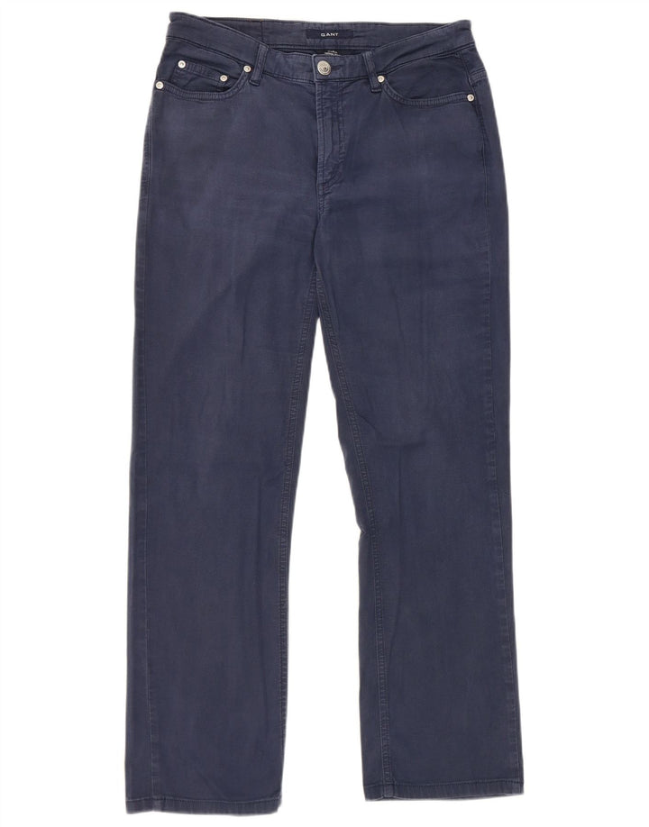 Pantaloni casual bootcut da donna Gant W30 L27 cotone blu navy