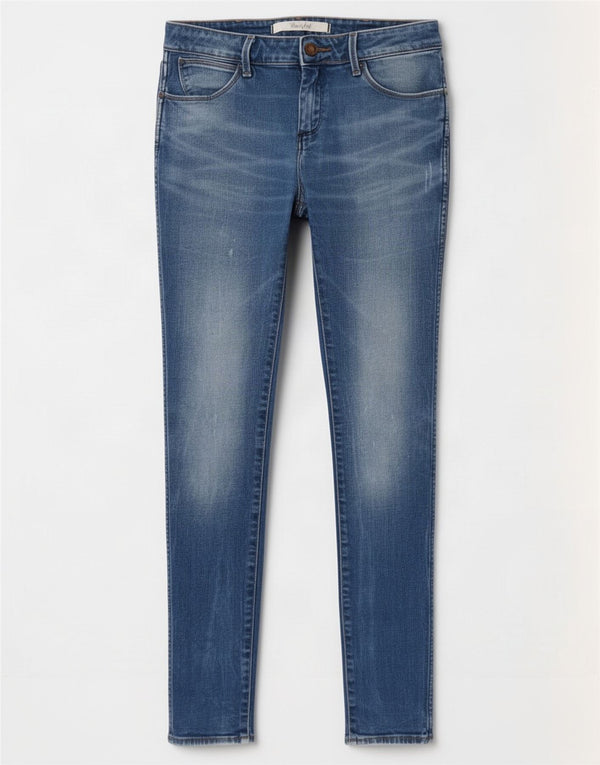 Jeans skinny Wrangler Courtney a vita bassa da donna W28 L32 cotone blu