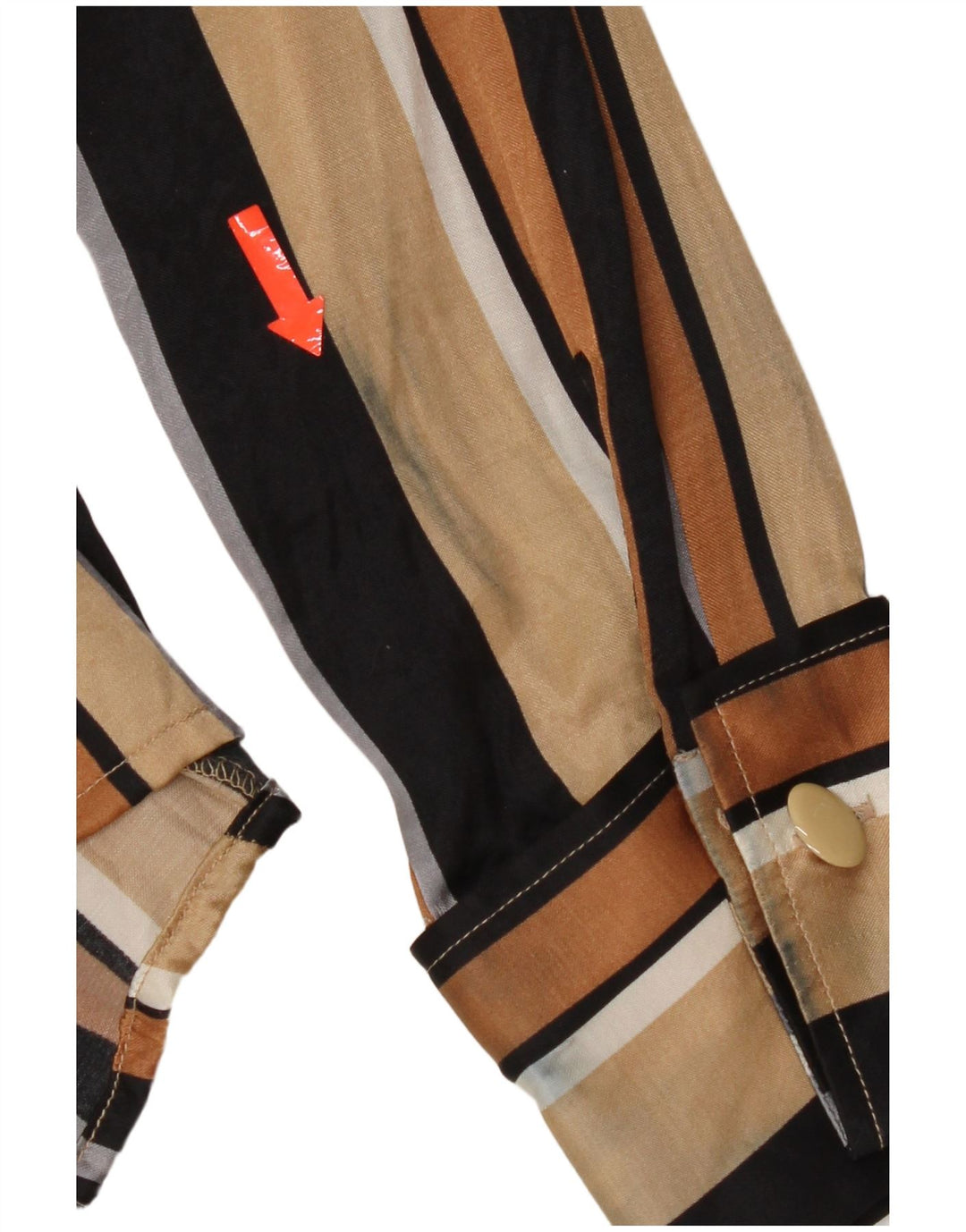 Camicetta camicia da donna Naracamicie UK 12 Viscosa a righe multicolore media