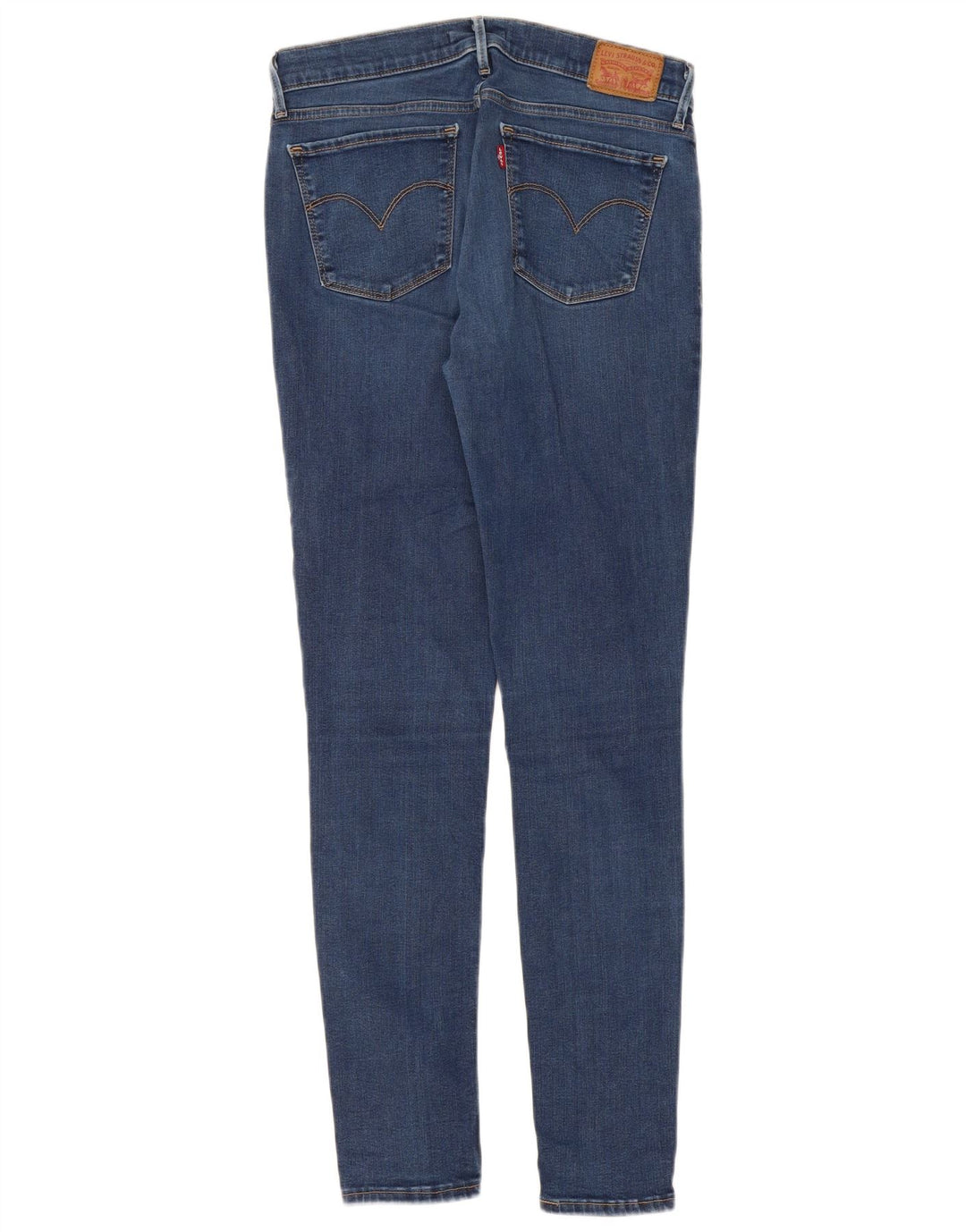 LEVI'S Womens 710 Super Skinny Jeans W30 L30 Blue Cotton