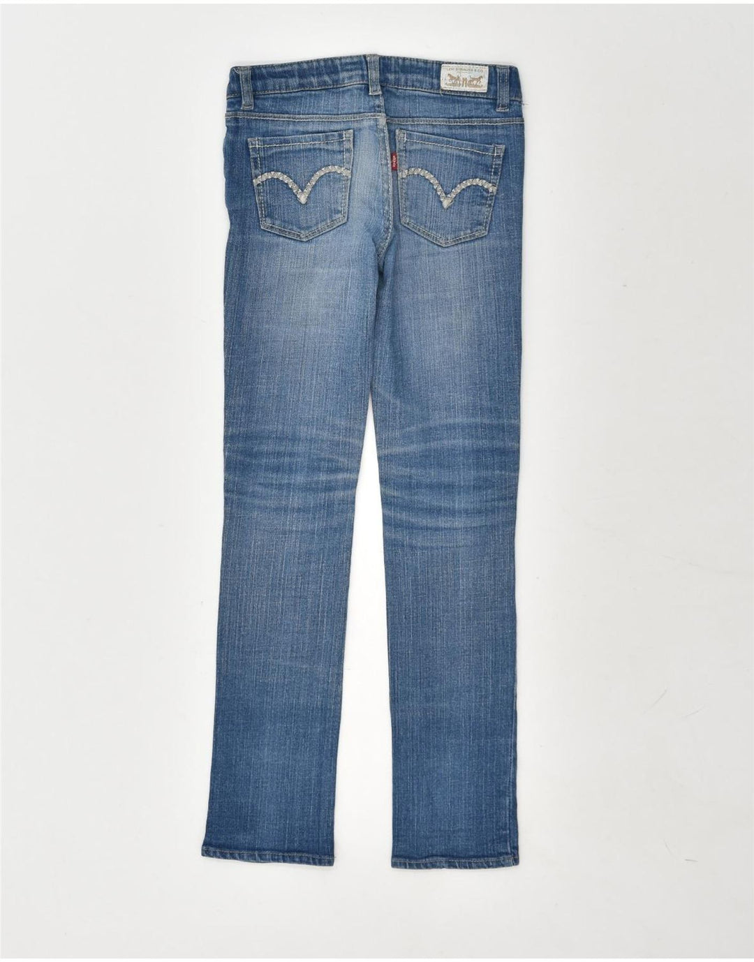 LEVI'S Girls Slim Jeans 7-8 Years W24 L25  Blue Cotton | Vintage Levi's | Thrift | Second-Hand Levi's | Used Clothing | Messina Hembry 