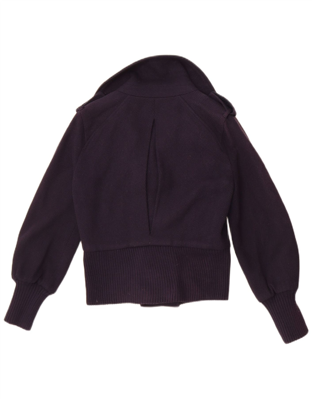 Armani Exchange Giacca bomber corta doppiopetto da donna UK 6 XS Blu Navy
