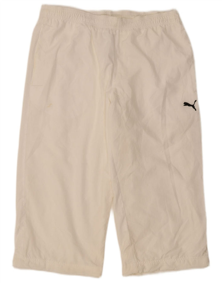 PUMA Mens Bermuda Sport Shorts Medium  White Polyester