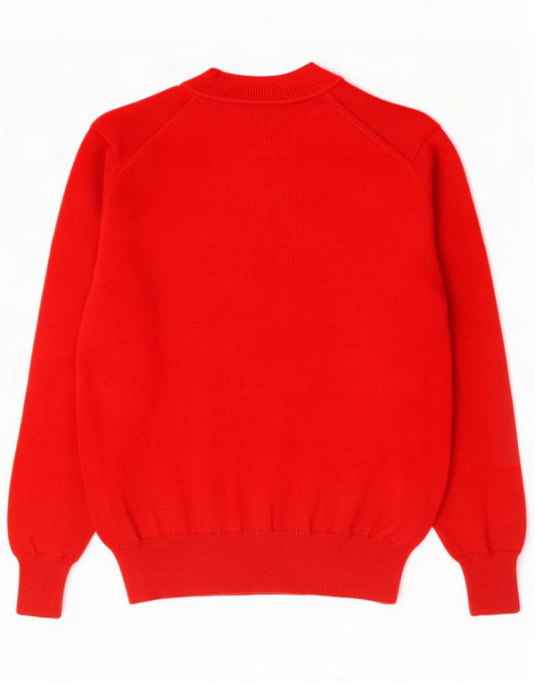 Ermenegildo Zegna Maglione da uomo con scollo a V IT 54 XL Lana rossa