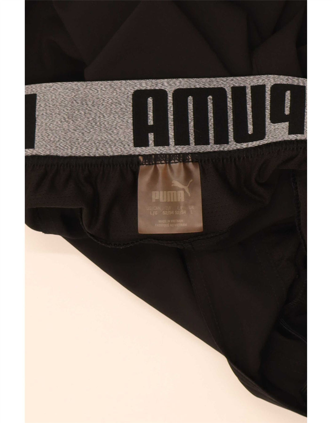 Pantaloncini sportivi grafici da uomo Puma grandi in poliestere nero