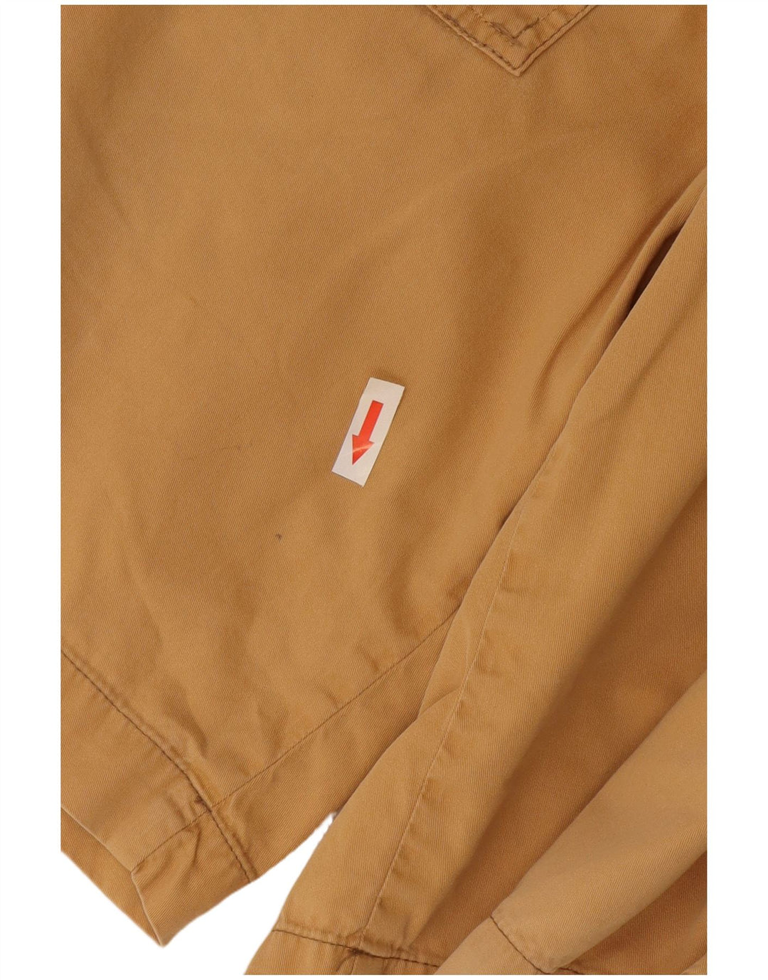 Pantaloncini chino vintage da uomo IT 48 medi W32 in cotone giallo
