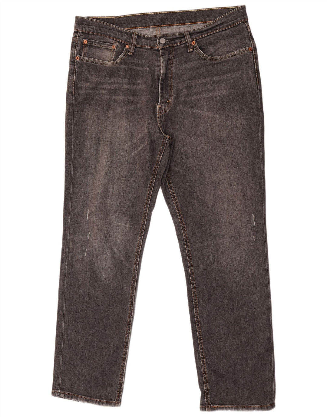 Levi's Uomo 541 Slim Jeans W36 L32 Cotone Grigio