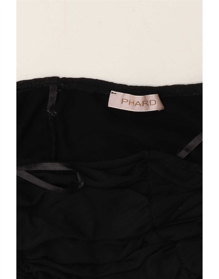 Abito aderente senza spalline da donna Phard UK 8 piccolo nero