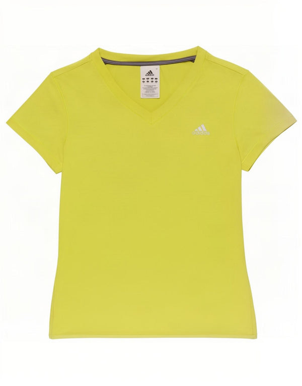 T-shirt Adidas da donna in popeline UK 14 verde medio in poliammide