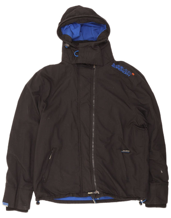 Giacca a vento con cappuccio da uomo Superdry Windcheater UK 42 XL Nera