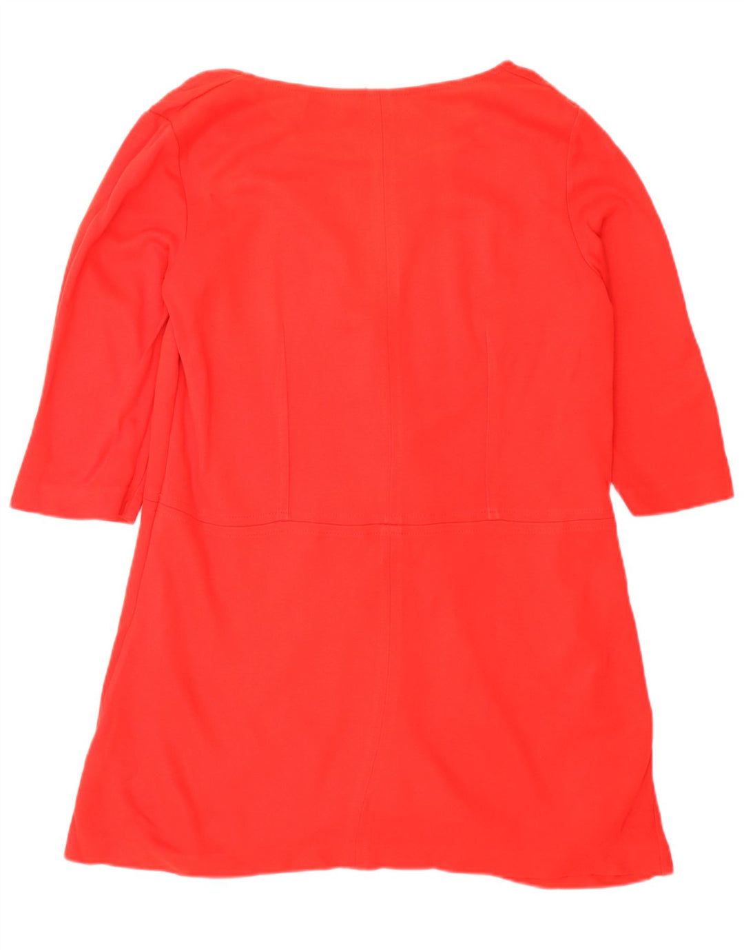 Abito a tunica con maniche a 3/4 da donna Zara UK 16 grande rosso in poliestere
