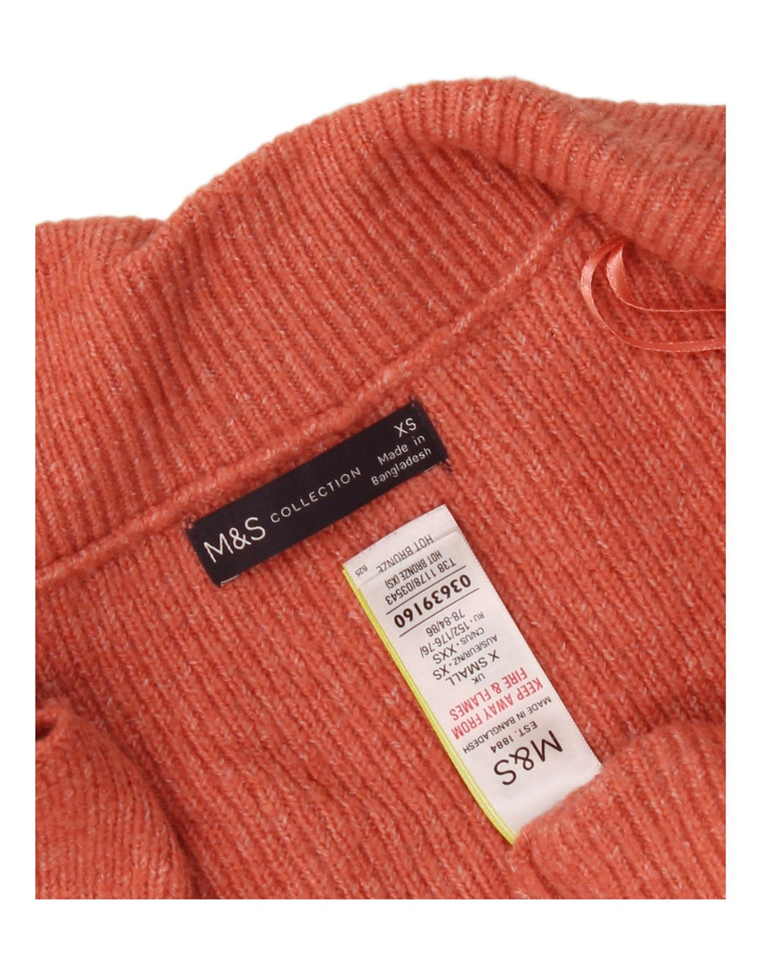 Maglione cardigan oversize da donna Marks & Spencer UK 6 XS Arancione