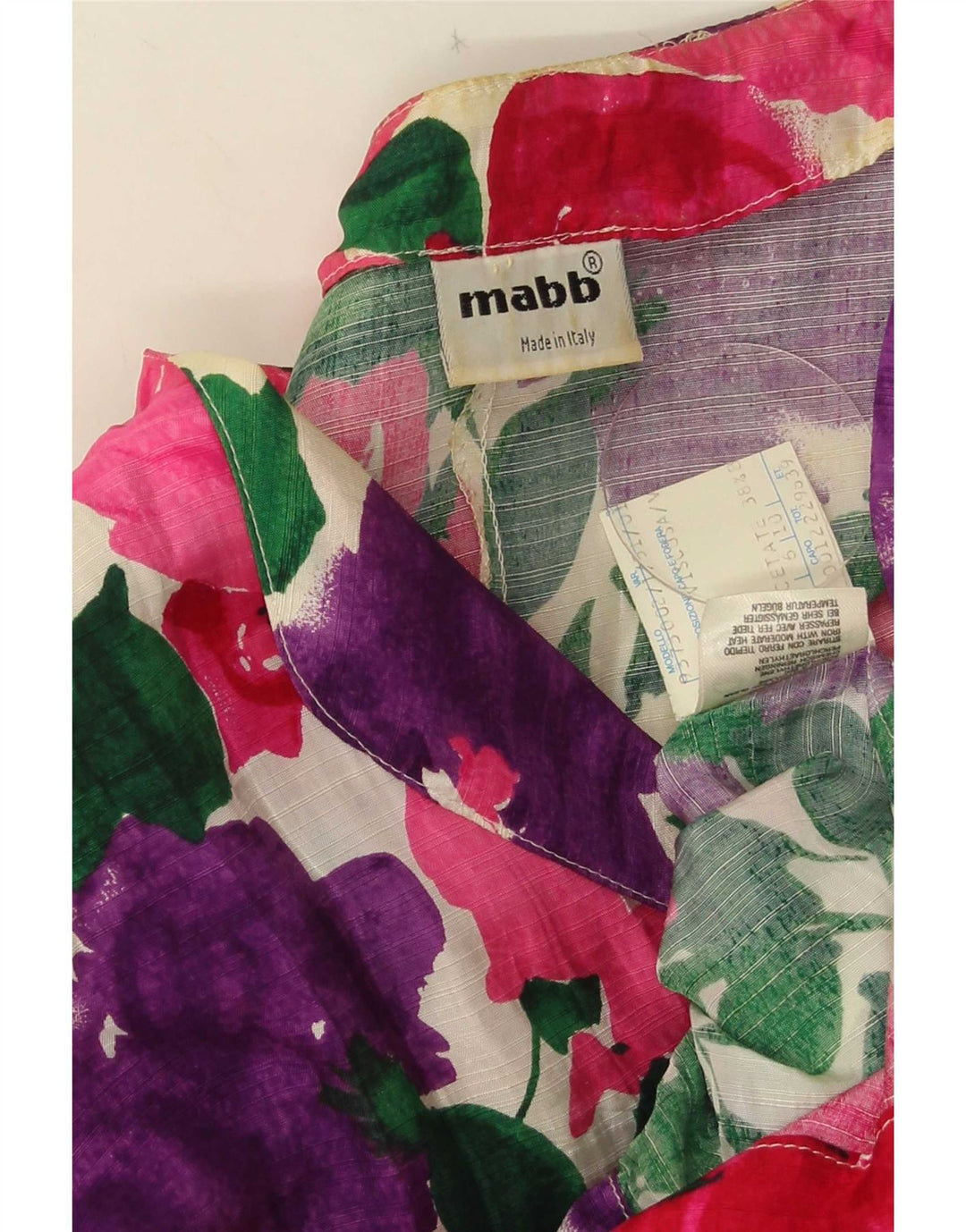 Giacca blazer da donna a 4 bottoni mabb IT 42 medio multicolore floreale