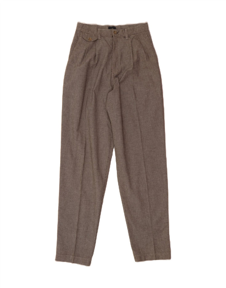 LEE Womens Pegged Chino Trousers US 8 Medium W26 L32 Grey Houndstooth Vintage Lee and Second-Hand Lee from Messina Hembry 