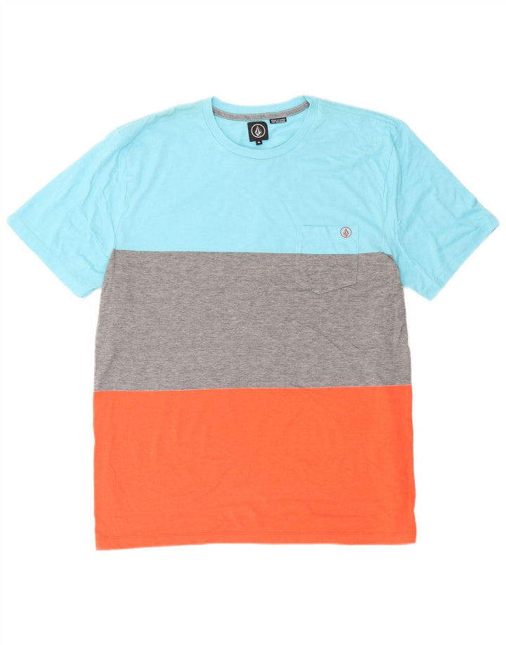 T-shirt grafica da uomo Volcom Top XL in cotone color block multicolore