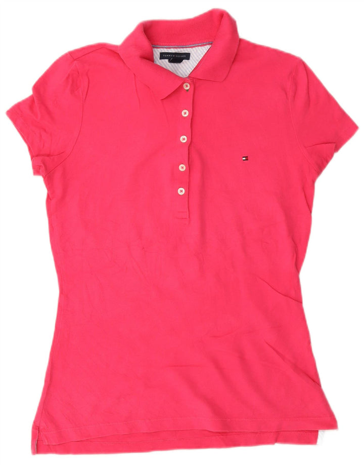 Polo da donna Tommy Hilfiger UK 10 piccola rosa