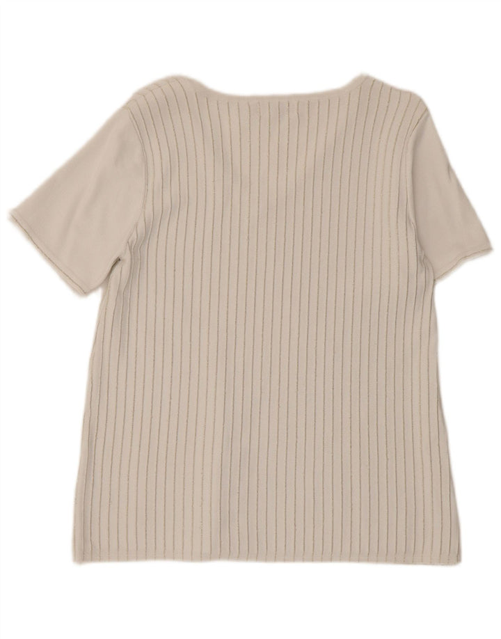 Maglietta da donna Calvin Klein Top UK 10 Small White Striped