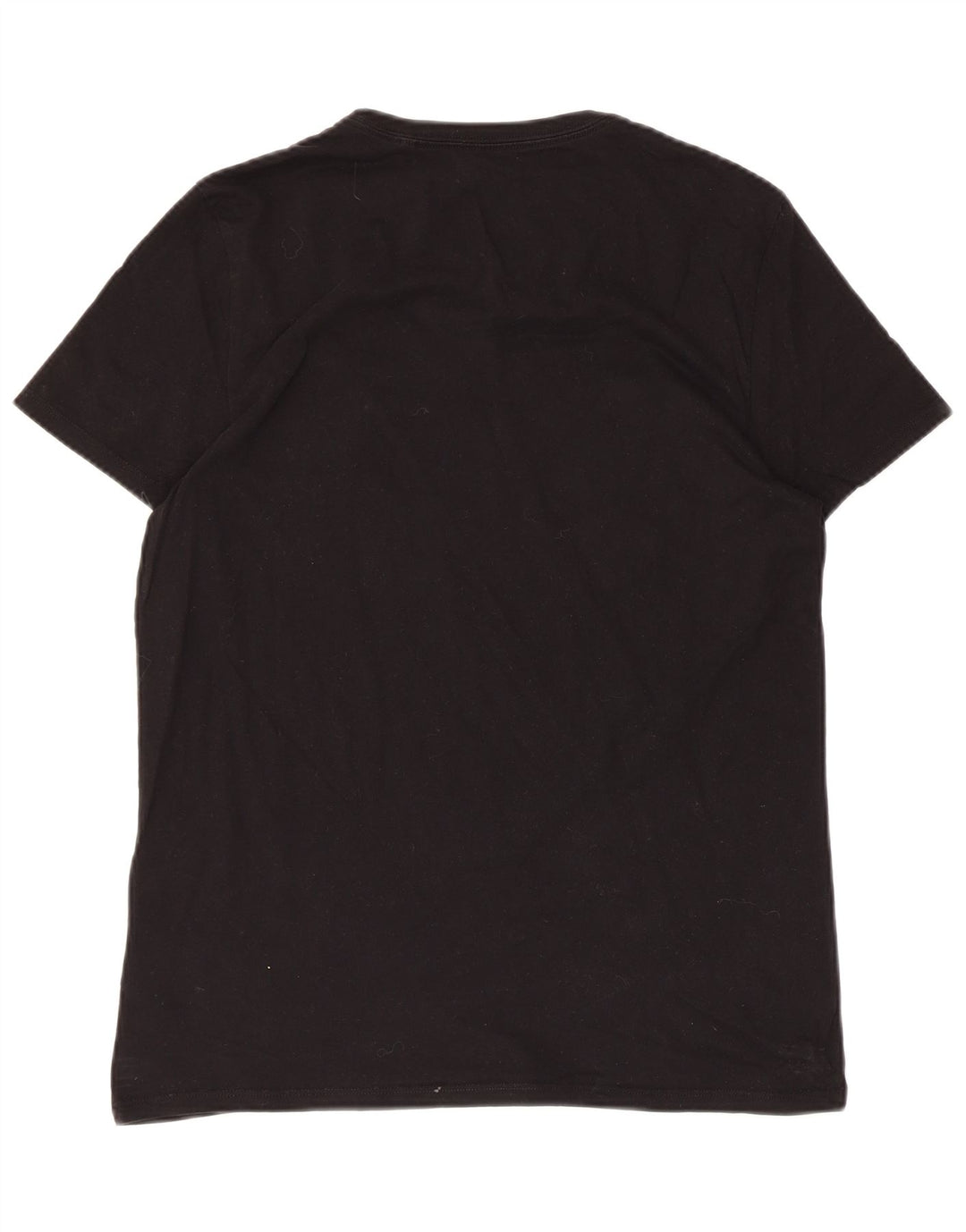 T-shirt grafica da uomo GUESS Top in cotone nero medio