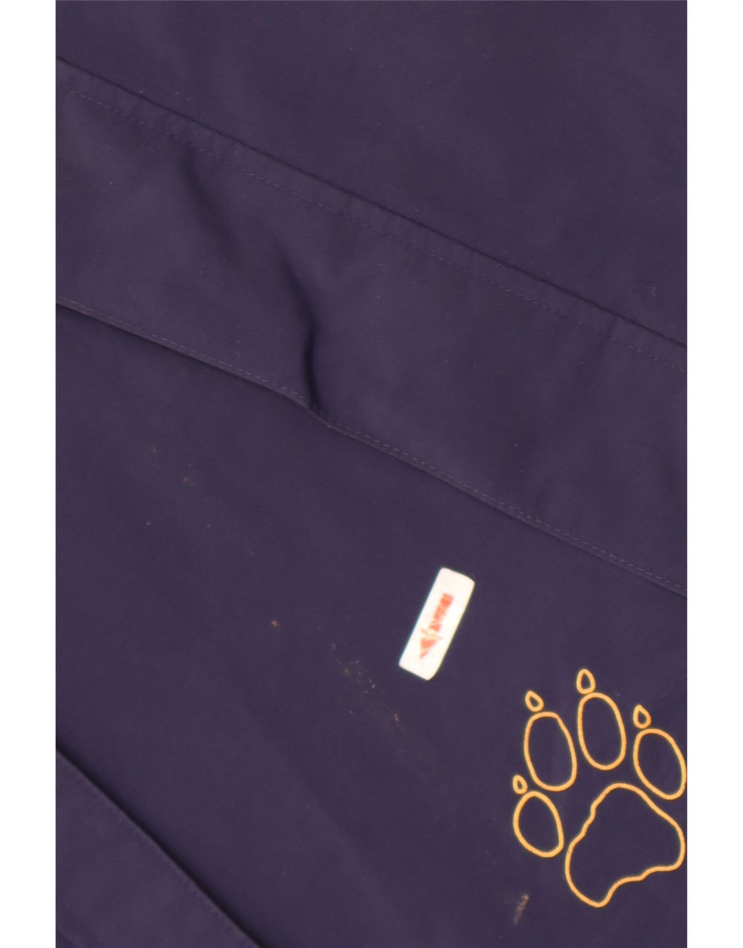 Giacca antipioggia con cappuccio grafica Jack Wolfskin per ragazzi 12-13 anni blu navy