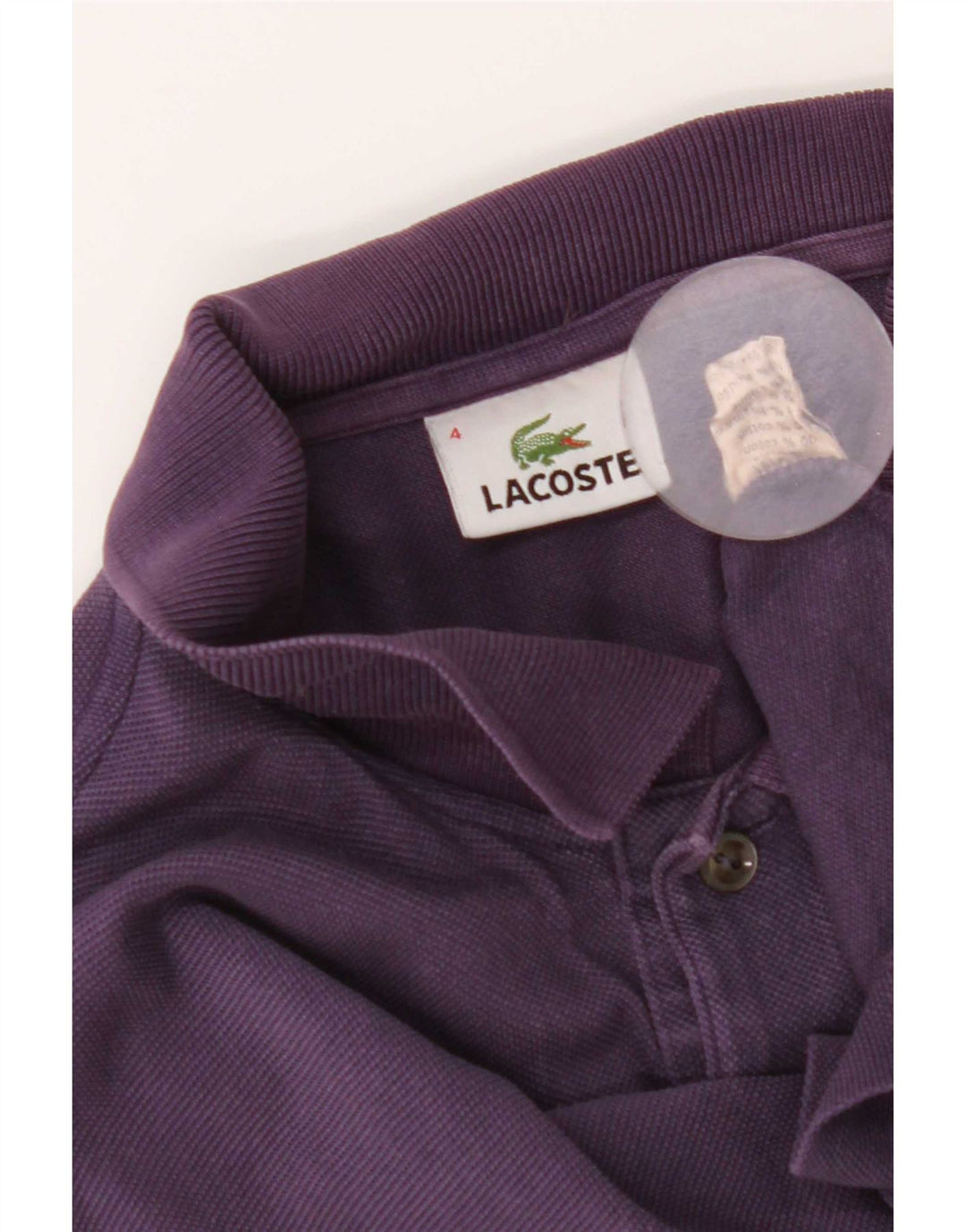 Polo da uomo Lacoste taglia 4 cotone viola medio