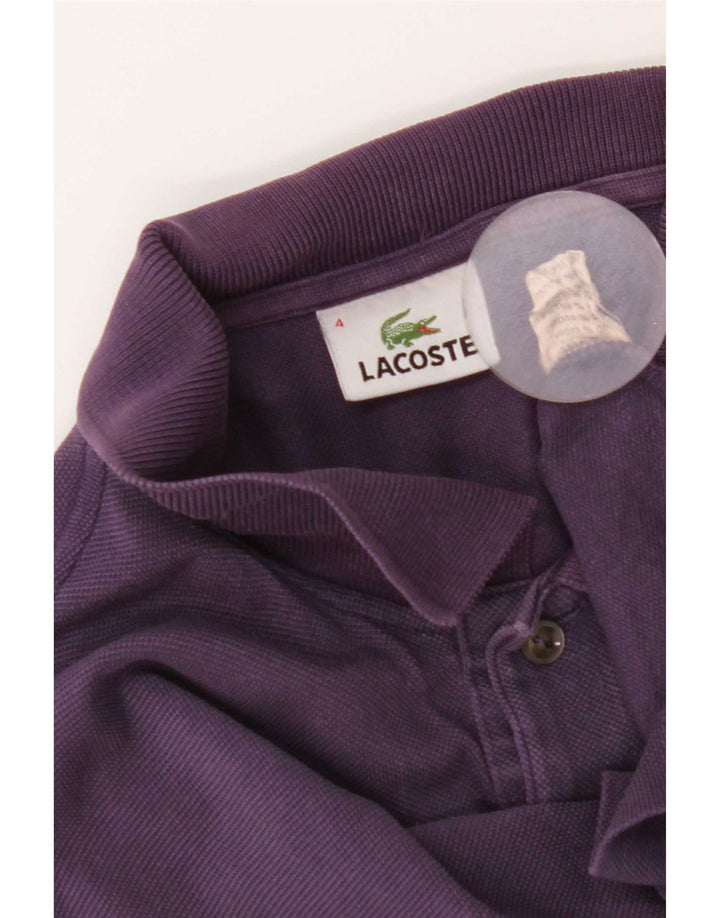 Polo da uomo Lacoste taglia 4 cotone viola medio