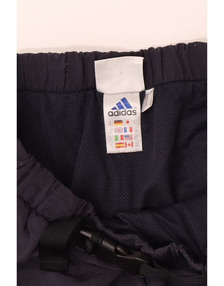 Pantaloni da tuta da uomo Adidas medi in poliestere blu navy