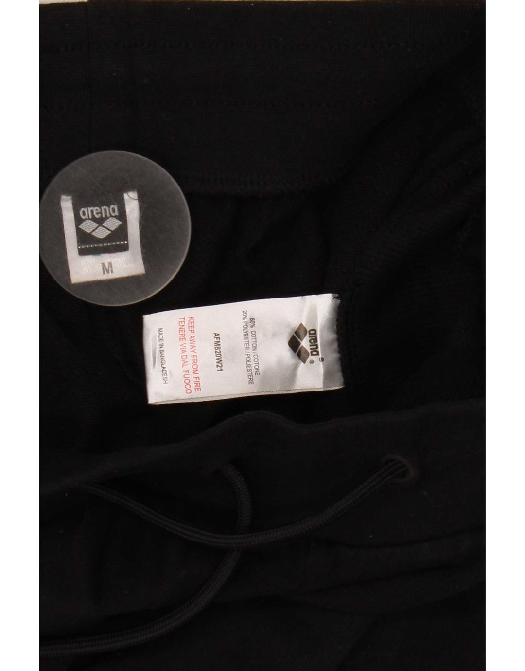 Pantaloni da tuta da uomo Arena Joggers medio cotone nero