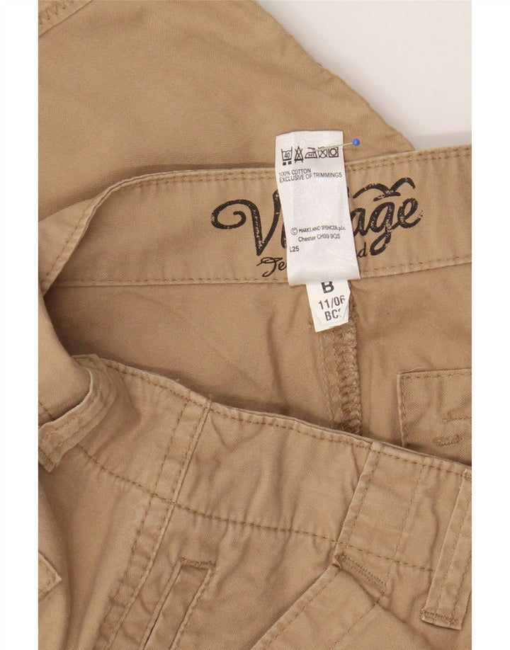 Bermuda da uomo Marks & Spencer Blue Harbour Cargo W34 Large Beige