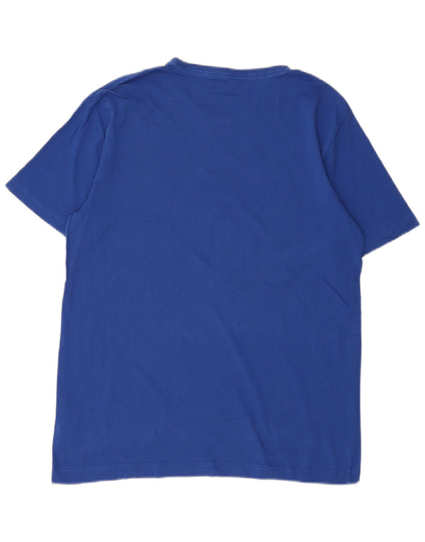 T-shirt da uomo Puma Top in cotone blu medio