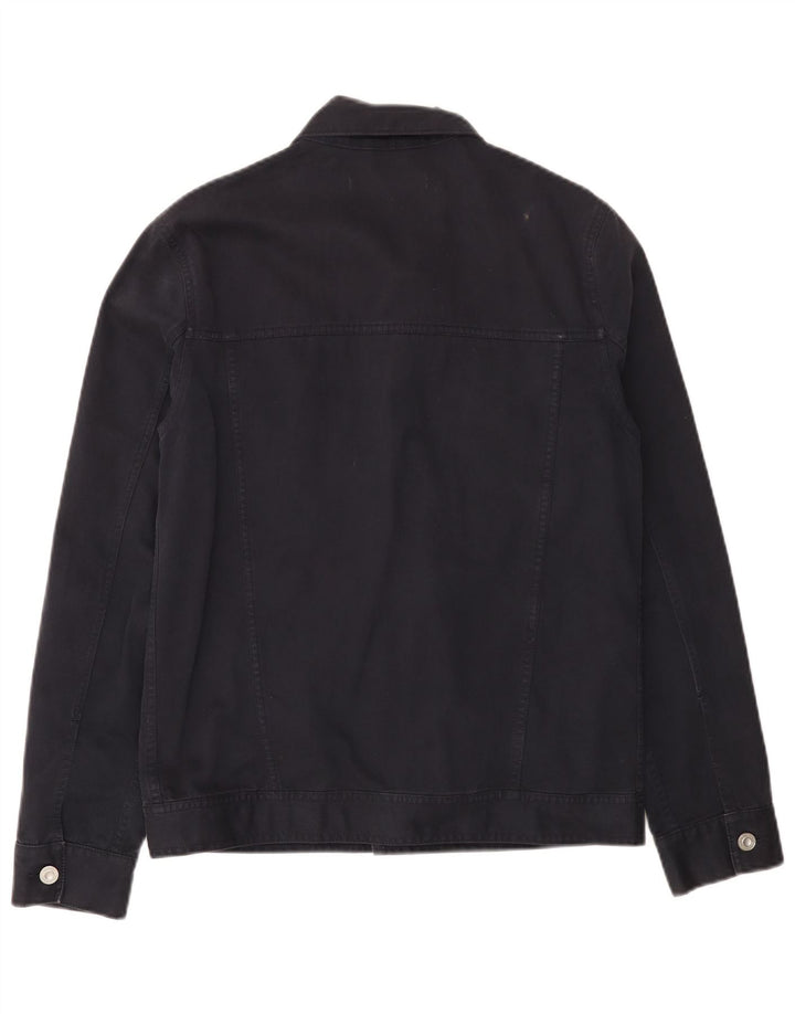 Giacca di jeans da uomo FRENCH CONNECTION UK 36 piccola in cotone blu navy