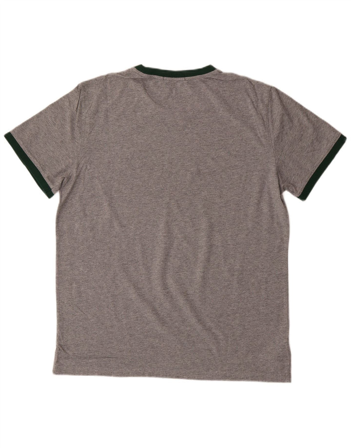 FRED PERRY T-shirt da uomo Top grande in cotone grigio