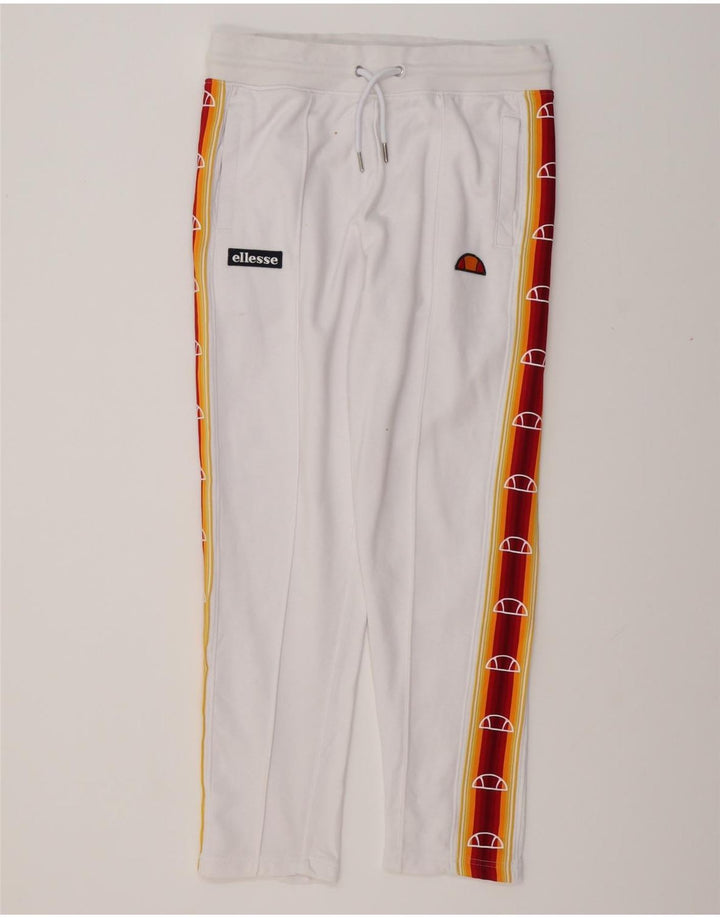 ELLESSE Pantaloni da tuta da uomo con grafica Heritage Large White Colourblock