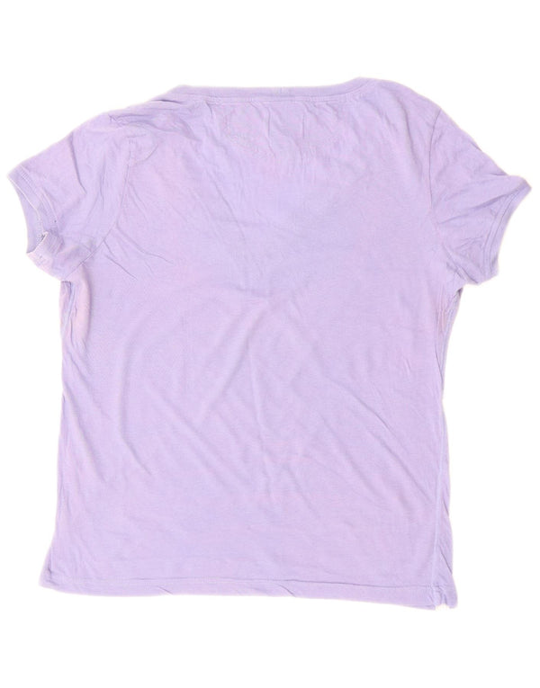 T-shirt da donna CHAMPION Top UK 18 XL cotone viola