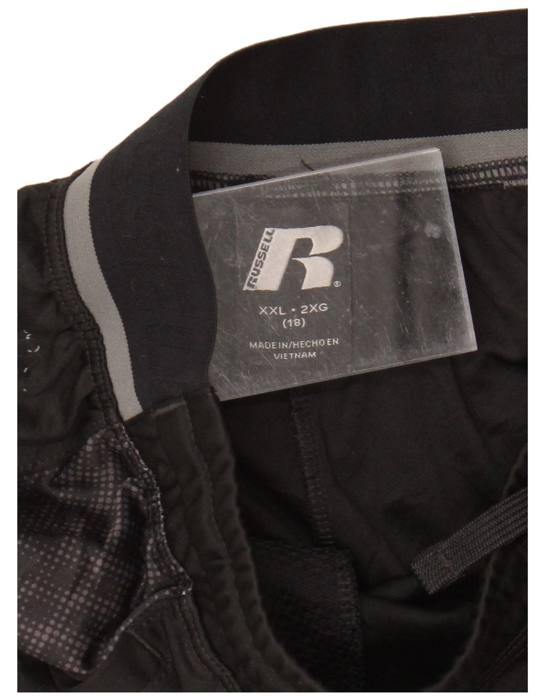Pantaloncini sportivi da ragazzo Russell Athletic 15-16 anni 2XL poliestere nero