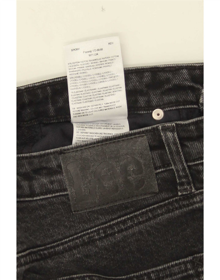 Jeans dritti Carol da donna Lee W28 L28 cotone nero