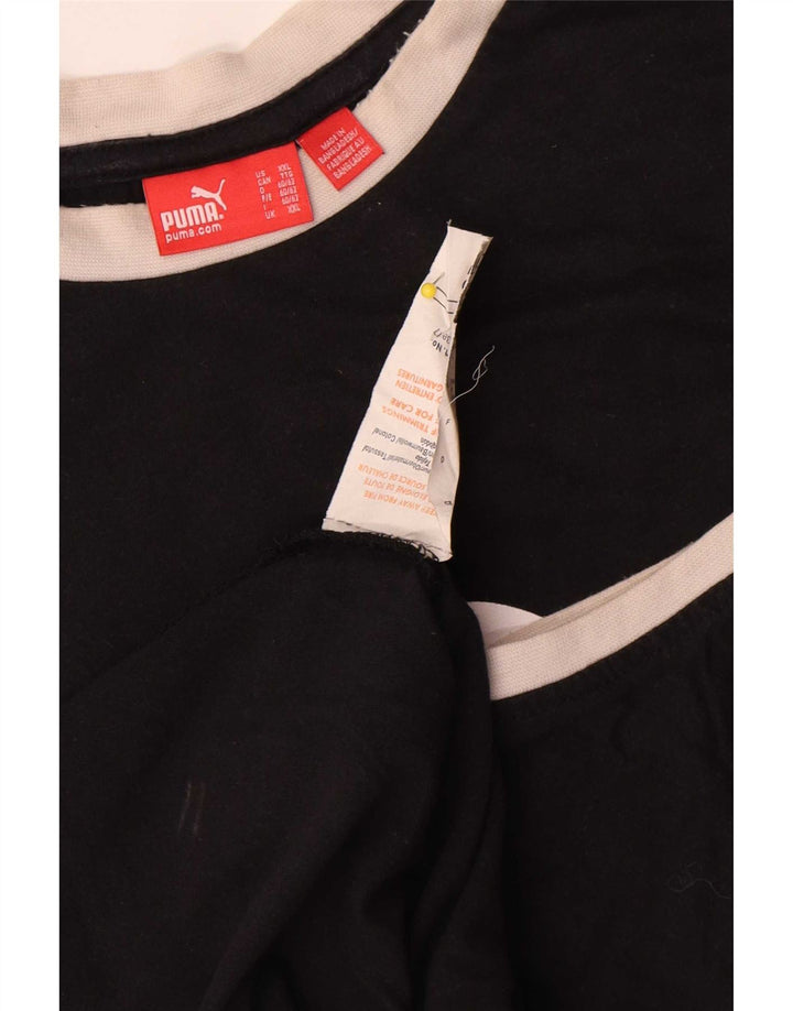 Canotta grafica da uomo Puma 2XL cotone color block nero