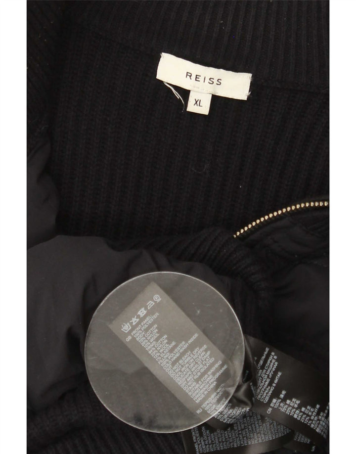 Maglione cardigan da uomo Reiss XL poliestere nero